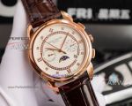 Swiss Replica Phillip Patek Watch Prices - Rose Gold  Phillip Patek Moonphase Diamonds Watches